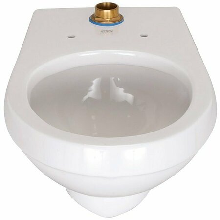 ZURN Elongated Wall Hung Flush Valve Toilet (with Antimicrobial Glaze) Z5615-BWL-AM
